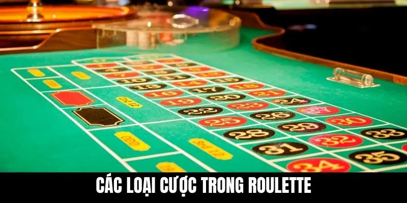 Các loại cược trong roulette