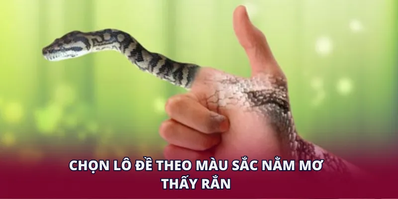 Chọn lô đề theo màu sắc nằm mơ thấy rắn
